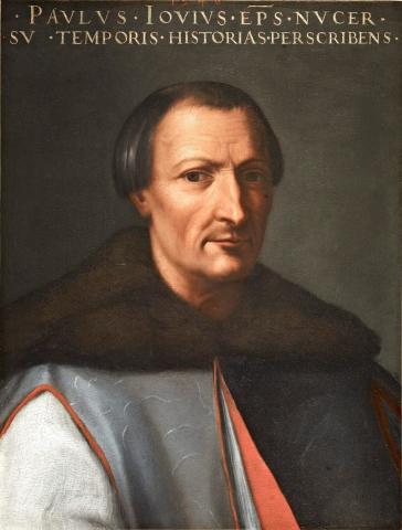 Portrait des Paolo Giovio von Cristofano dell'Altissimo, Öl auf Leinwand, posthum (1552-1568) entstanden